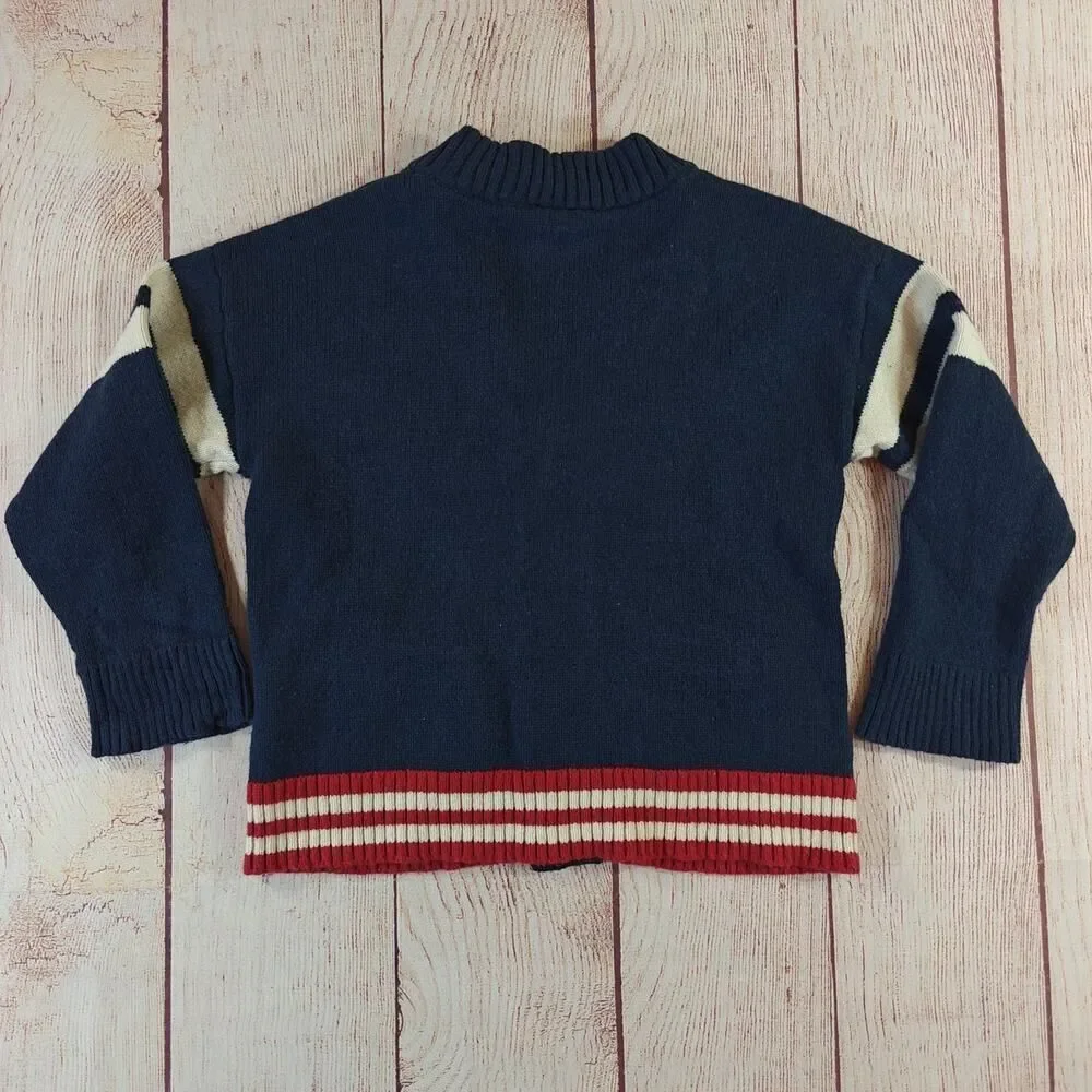 Gap × Disney Toddler Mickey Mouse Varsity Sweater Cardigan sz 3